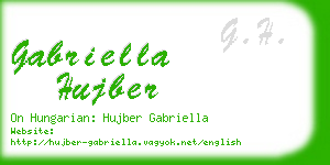 gabriella hujber business card